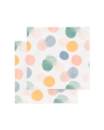 papieren servetten 33x33 stippen- 20 stuks