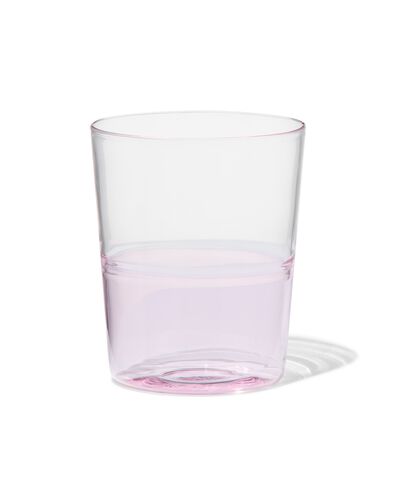waterglas 320ml glas met roze