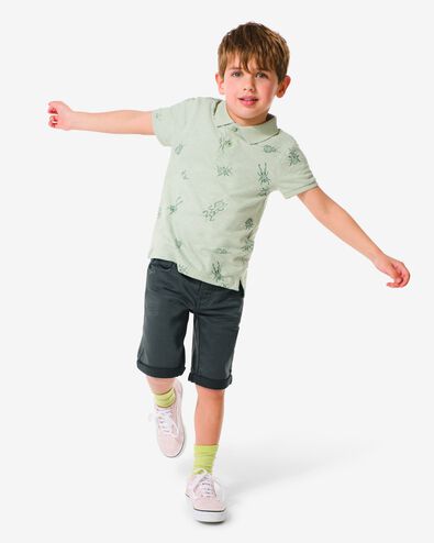 kinder short grijs