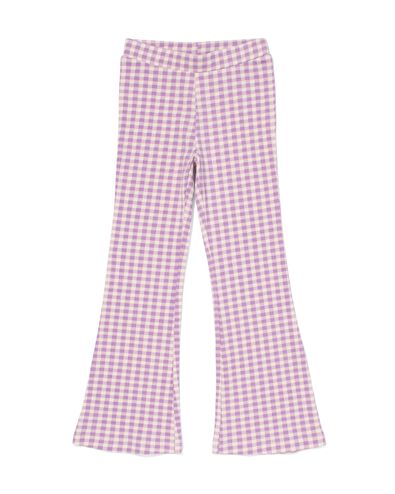 kinderlegging flared met ribbels paars