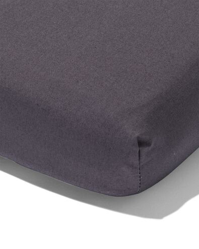 topper hoeslaken percal 160x200 donkergrijs