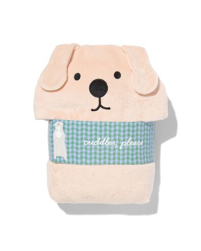 snuggle deken met capuchon hond 130x150cm