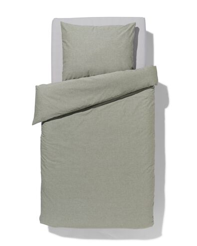 dekbedovertrek chambray 140x200/220 groen