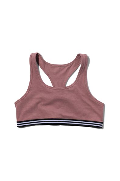 tiener croptop stretch katoen mauve