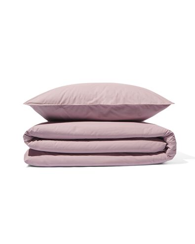 dekbedovertrek percal 140x200/220 mauve