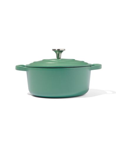 braadpan &Oslash;24cm Lyon gietijzer groen