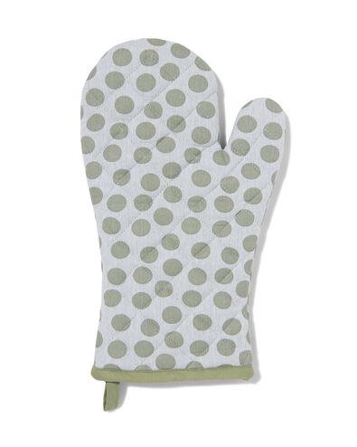ovenwant 32x20 groene stippen