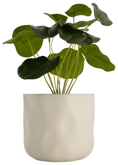 bloempot &Oslash;14.5x13 keramiek wit