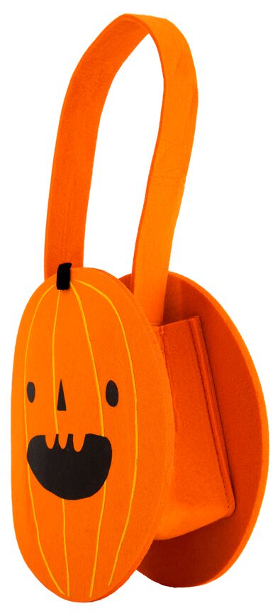 vilten tasje oranje pompoen &Oslash;20x7