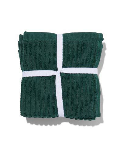vaatdoekjes 30x30 katoen groen - 3 stuks
