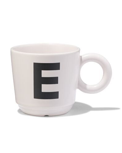 aardewerk mok 280ml letter E