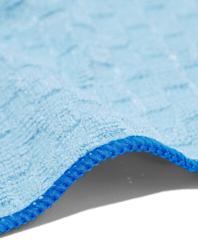 microvezeldoekje met structuur 35x35 blauw