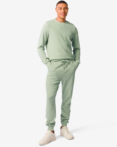 heren sweatbroek pique groen