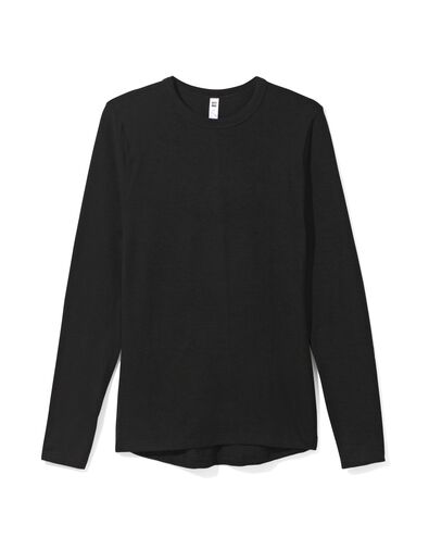 dames thermo t-shirt zwart