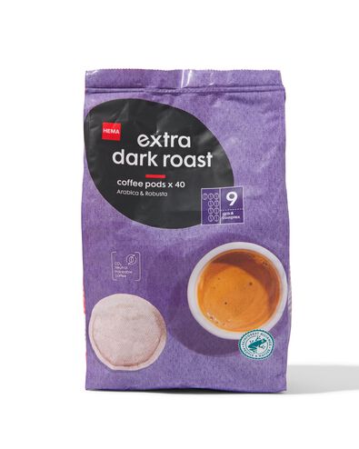 koffiepads extra dark roast - 40 stuks