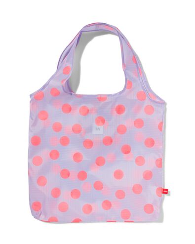 opvouwbare boodschappentas 38.5x40 lila