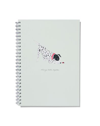 plakboek met spiraal 32.5x23 blanco dalmati&euml;r