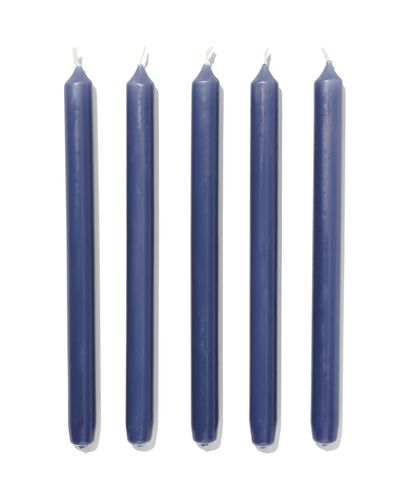 lange huishoudkaarsen &Oslash;2.2x29 blauw - 12 stuks