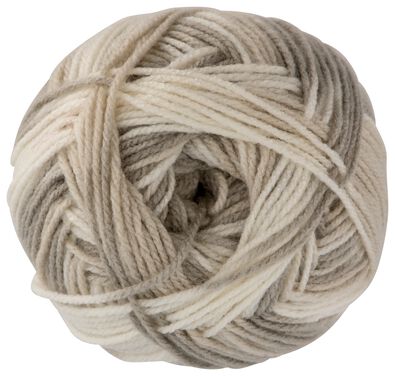 garen acryl 100gram 250m gem&ecirc;leerd beige