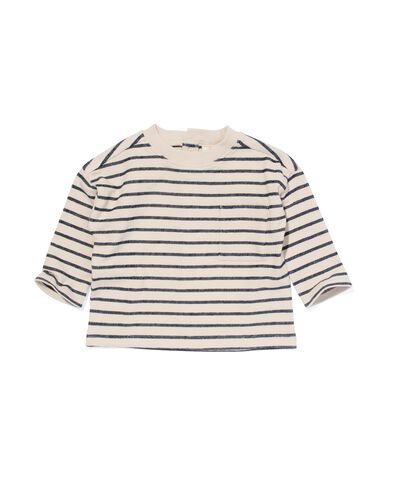 baby shirt strepen  ecru