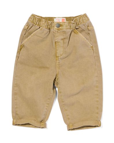 baby broek loose fit okergeel