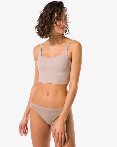 damesslip naadloos micro beige