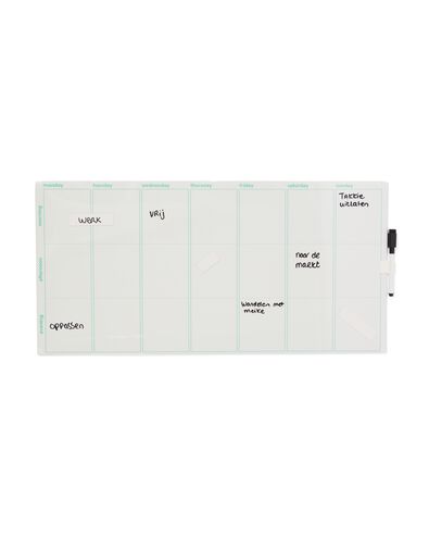 magnetisch whiteboard 30x60 weekplanner