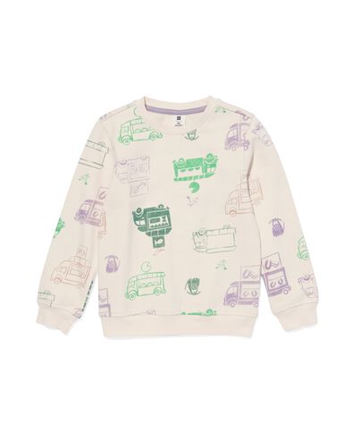 kindersweater met print groen