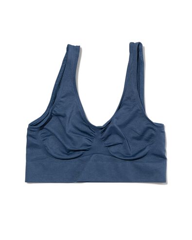 niet voorgevormde top naadloos blauw
