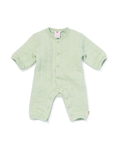 newborn jumpsuit padded mintgroen