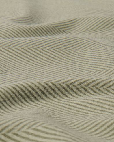 dekbedovertrek flanel 200x200/220 melange groen