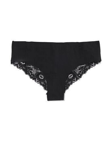 dames brazilian micro met kant zwart