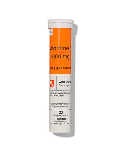 vitamine C 1000mg hoog gedoseerd bruistablet - 20 stuks