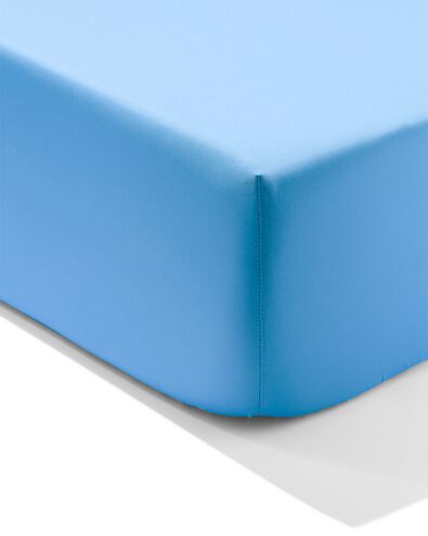 LINDA. hoeslaken percal 180x200 best blauw