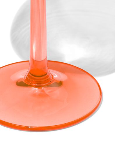 wijnglas 430ml glas met koraal