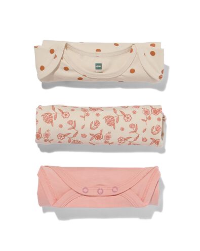 rompers met stretch - 3 stuks gebroken wit