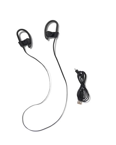 draadloze oortelefoon in-ear sport zwart