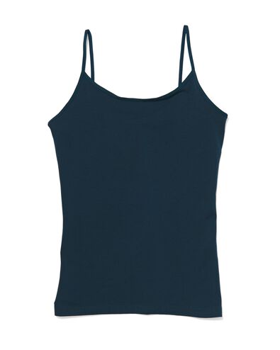 dameshemd spaghettibandjes donkerblauw