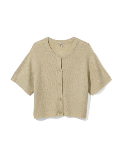 damesvest Grace gebreid bruin