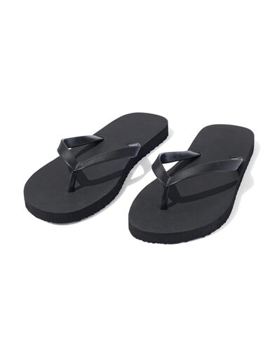 dames teenslippers zwart