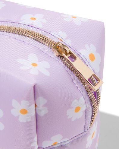 toilettas lila bloemen 8.5x23x11