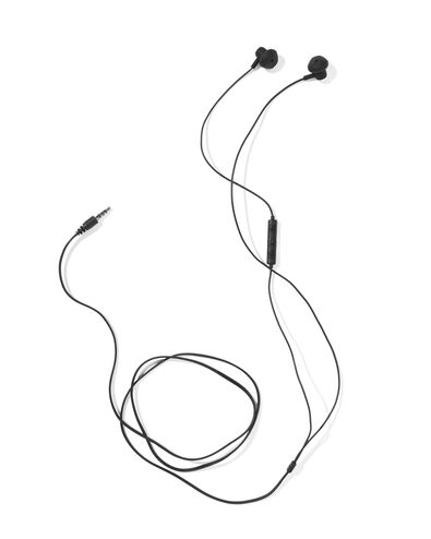 oortjes half in-ear premium zwart