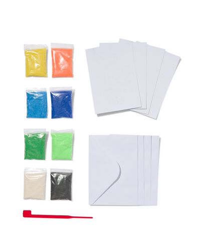 zandcreaties kaarten dieren - 4 stuks