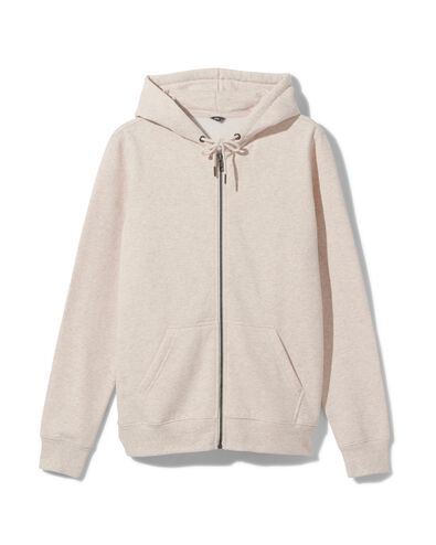 herenvest met capuchon beige