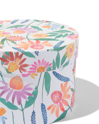 cadeaudoos karton &Oslash;22x15 bloemen