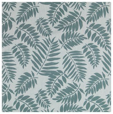 theedoek 65x65 katoen bladeren groen