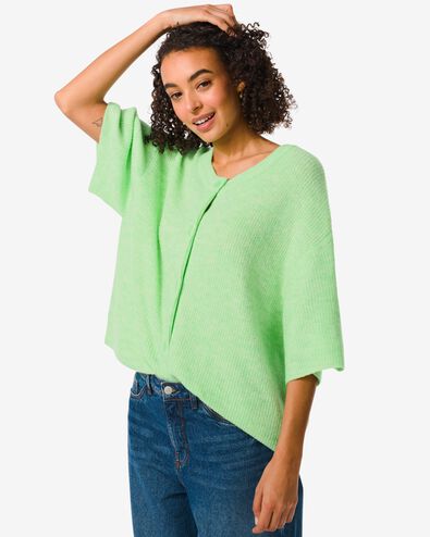 damesvest Grace gebreid groen