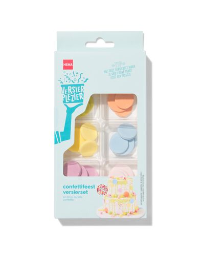 versierplezier eetbare versierset - confettifeest