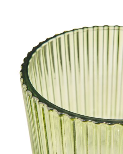 sfeerlichthouder glas met ribbels &Oslash;8.5x6.5