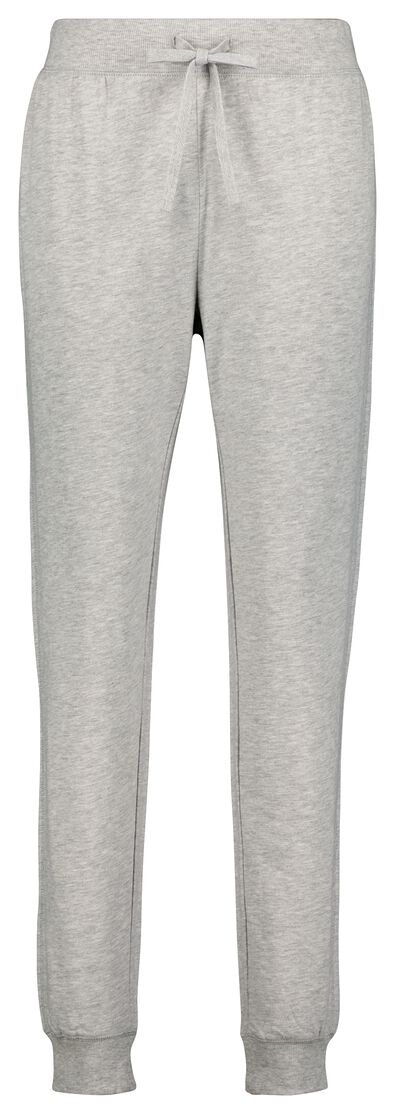 dames lounge sweatbroek katoen grijsmelange